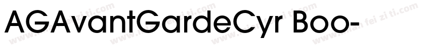 AGAvantGardeCyr Boo字体转换